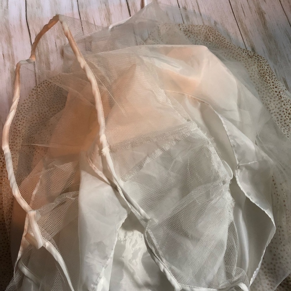 ($35) Special Editions NWT ivory/gold dress - Picture 3 of 6